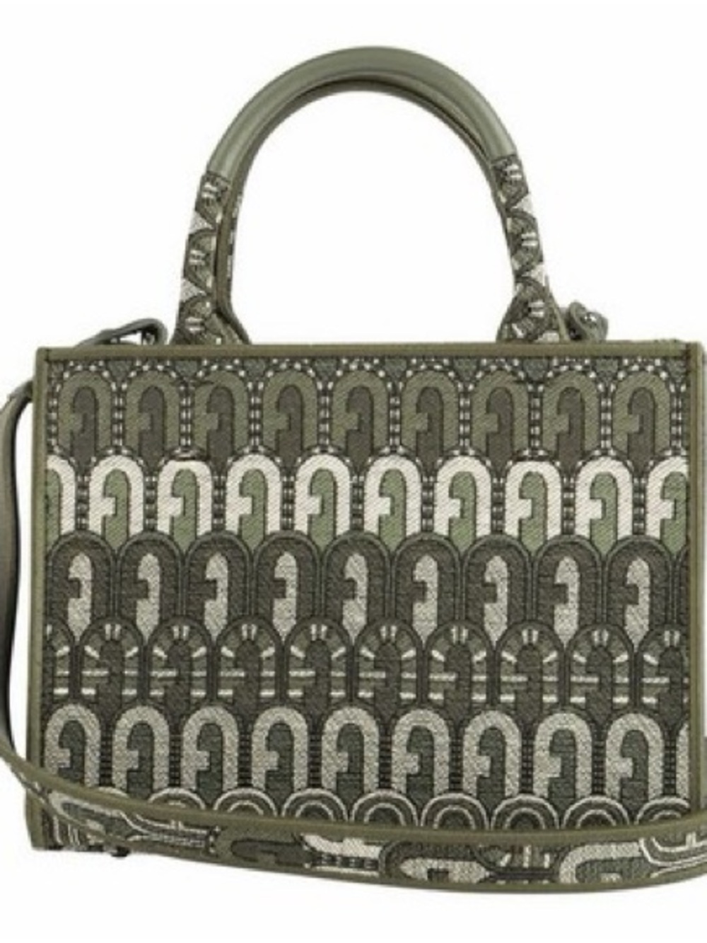 FURLA Mini Tote Bag Ethnic Jacquard Cactus Green
Women's